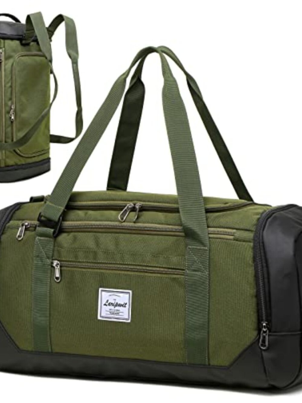 40L Travel Duffle Bag for Men Women, Sports Gym Weekender with Wet Pocket &